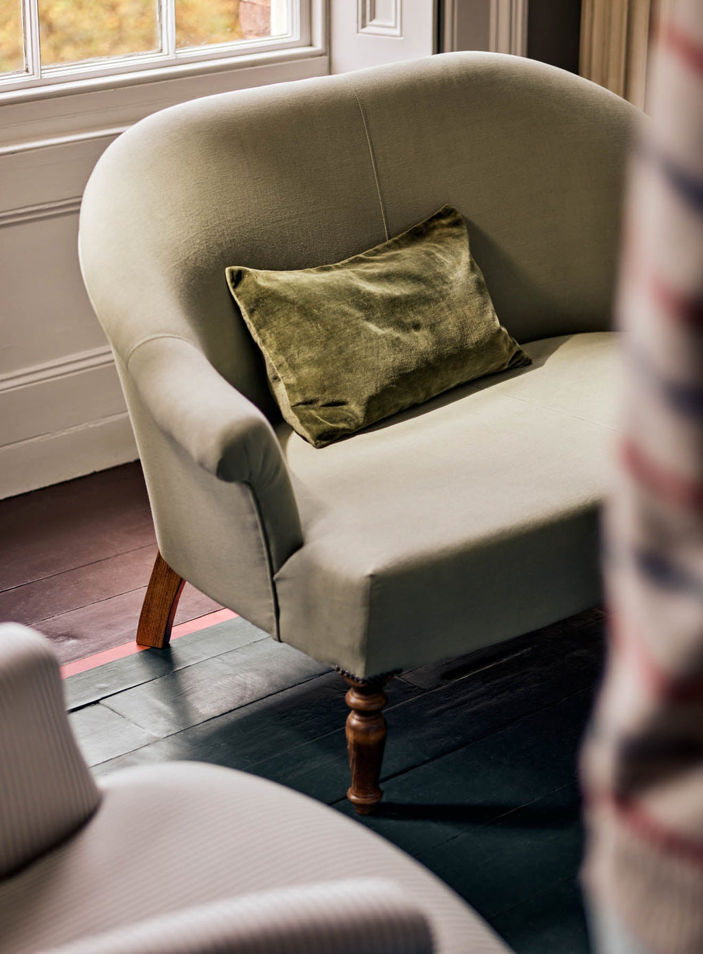 Clandon Sofa, Soft Sage Cotton