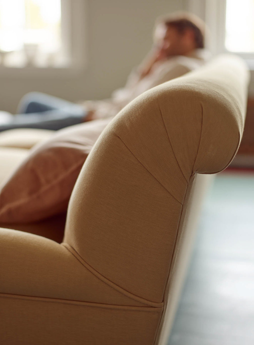 Remy Sofa, Three Seater, Soft Sage Cotton