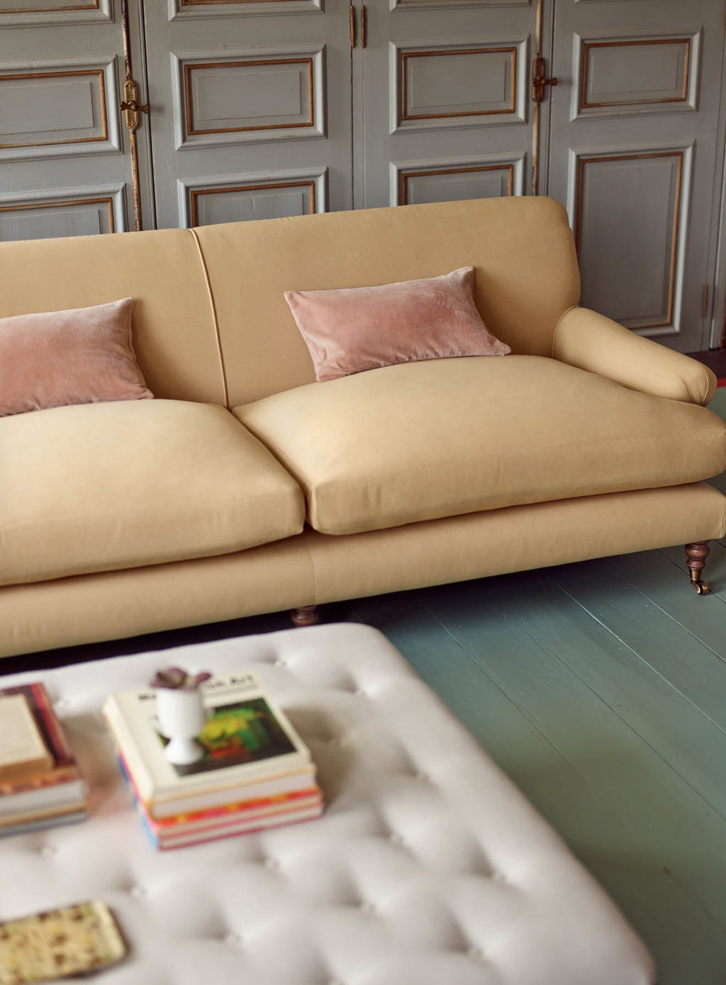 Remy Sofa, Three Seater, Parchment Cotton