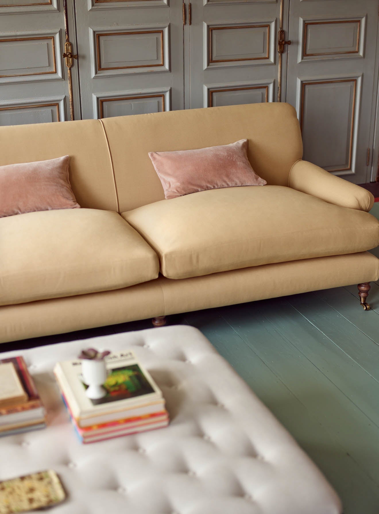 Remy Sofa, Three Seater, Parchment Cotton
