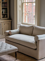 Warren Loose Cover Sofa Bed, Rust Linen