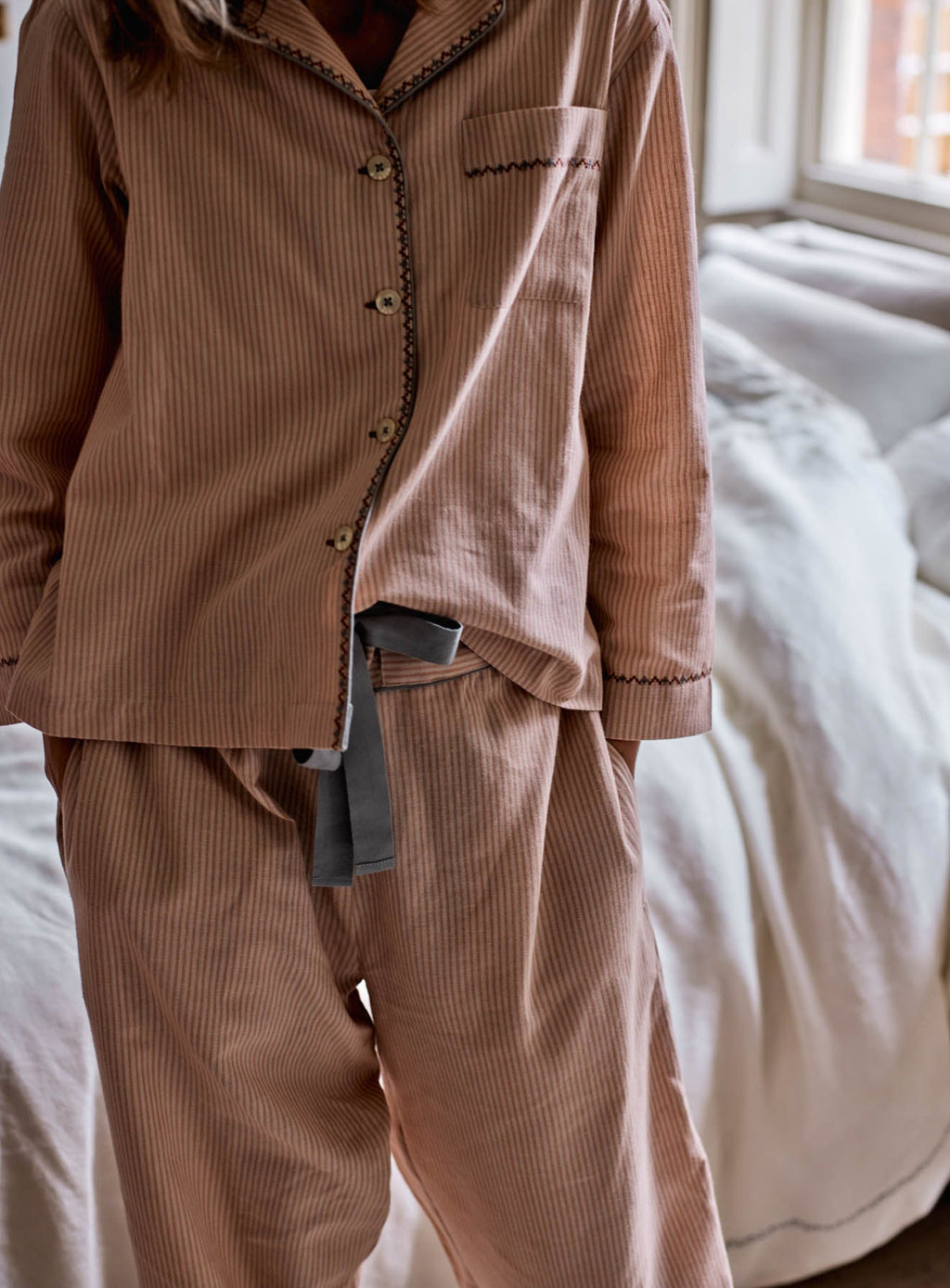 Embroidered Pyjamas, Extra Small