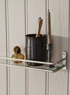 Bilton Toothbrush Holder, Blackened Brass