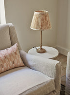 Shibori Silk Lampshade, Medium