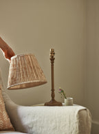 Shibori Silk Lampshade, Medium