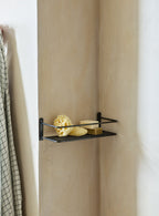 Bilton Shower Shelf, Blackened Brass