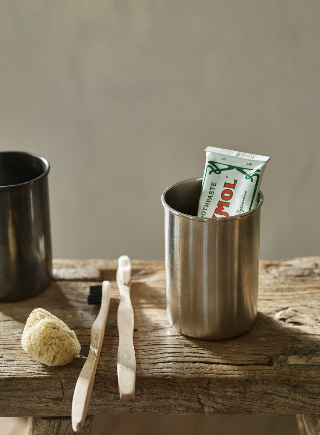 Bilton Toothbrush Holder, Matt Nickel