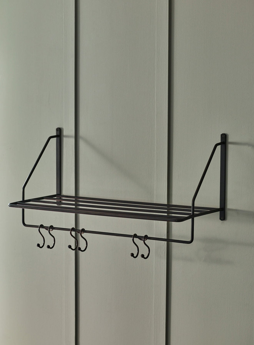 Bilton Towel Rack, Blackened Brass