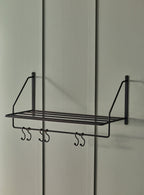 Bilton Towel Rack, Blackened Brass