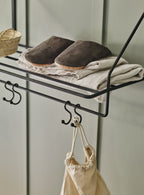 Bilton Towel Rack, Blackened Brass