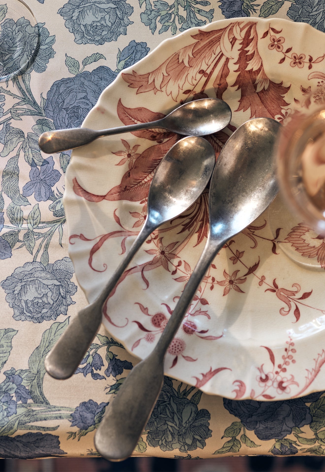 Vintage Satin Cutlery, Serving Spoon