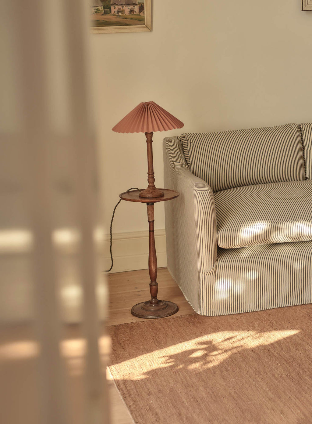 Warren Loose Cover Sofa, Black Ticking Stripe